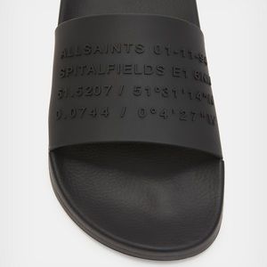 All Saints black Renegade Slides